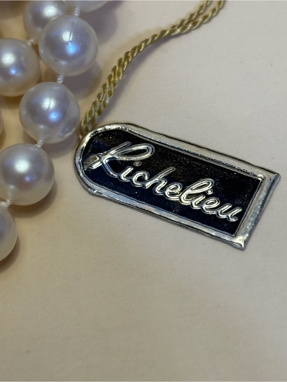 Vintage Richelieu Multi-Strand Creamy Faux Pearl Choker/Necklace 13.5”+2.5” - Picture 7 of 11